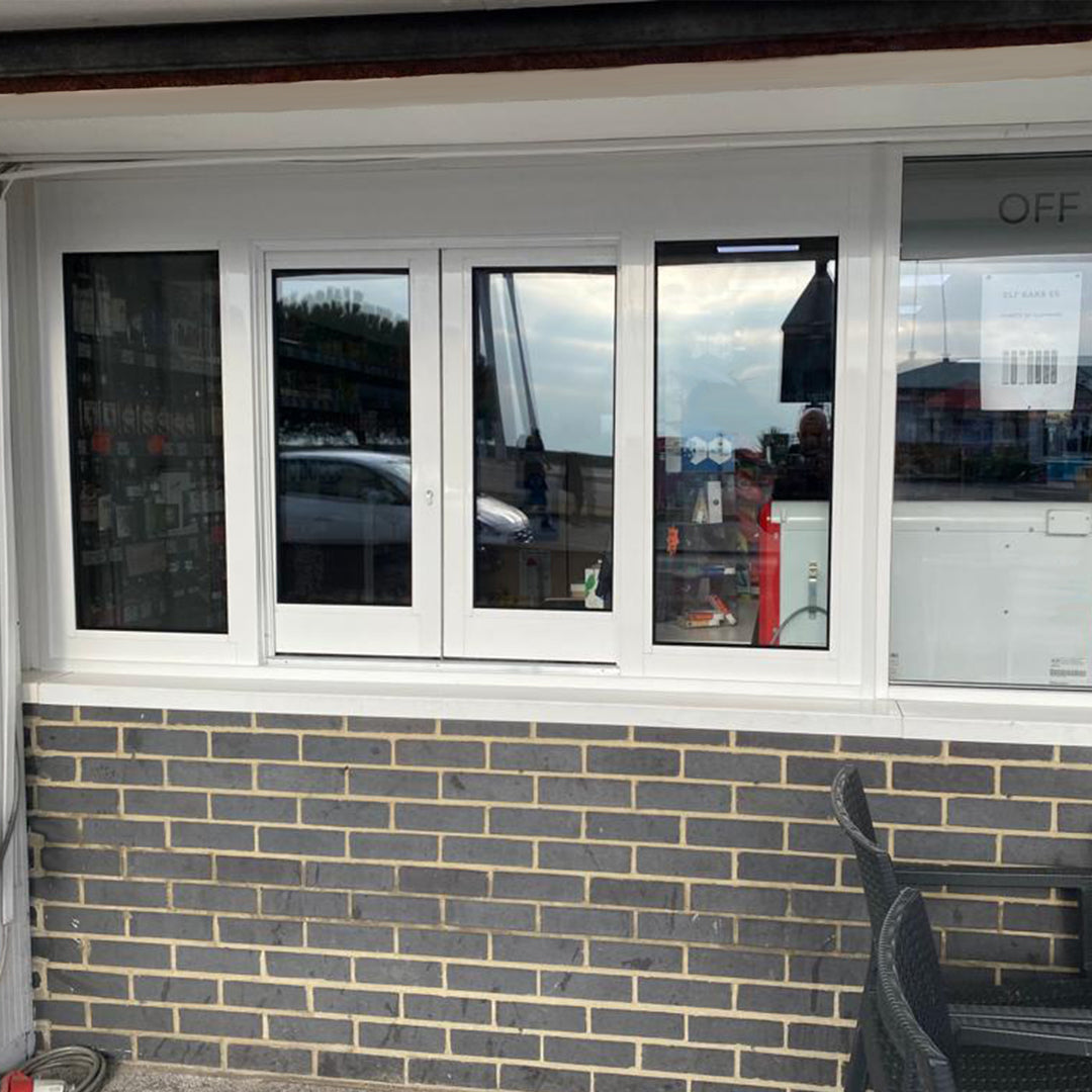 Pebbles One Panelled Bi-Parting Custom Serving Window Installation