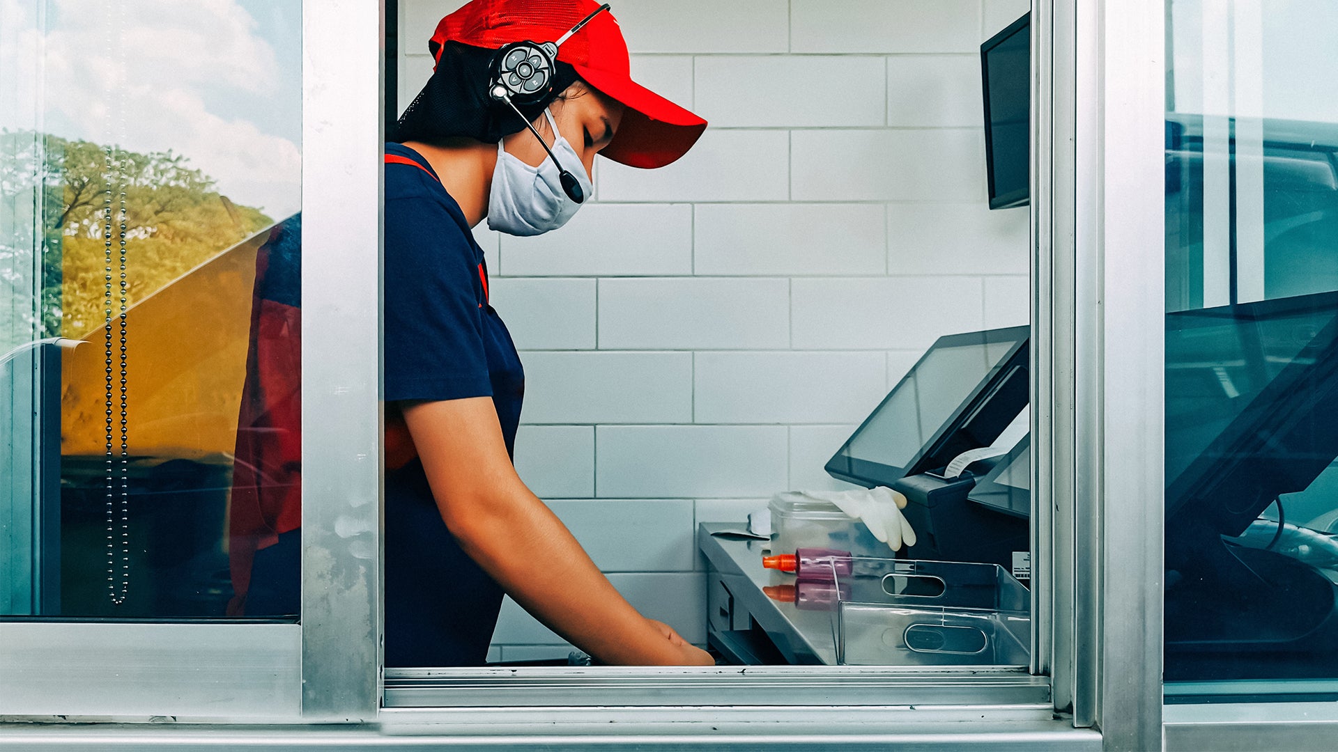 Drive Thru Window with operator